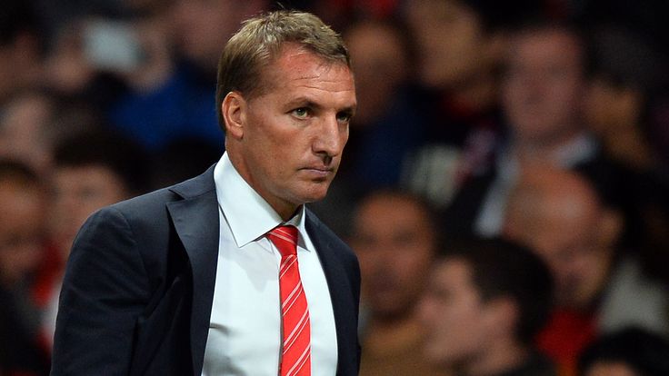 Brendan Rodgers: Watches on during Liverpool's Capital One Cup tie at Old Trafford