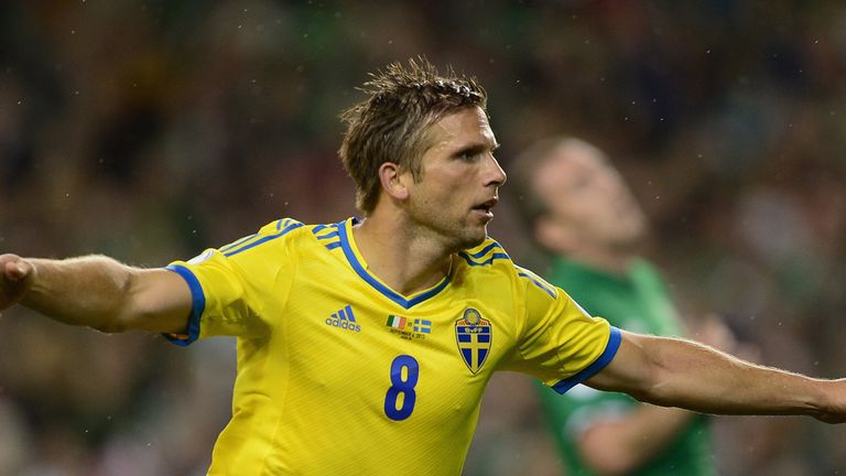 Sweden midfielder Anders Svensson retires from international game after ...