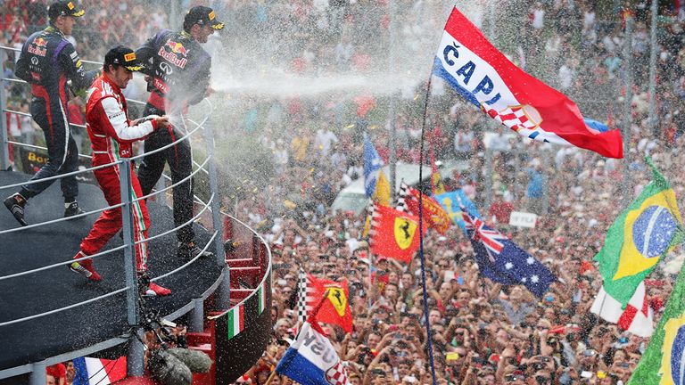 Despite the celebrations, Vettel was loudly booed on the podium