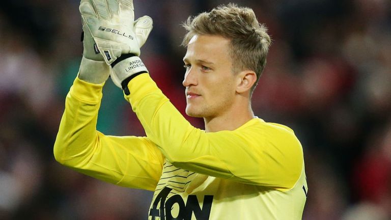 Anders Lindegaard of Manchester United