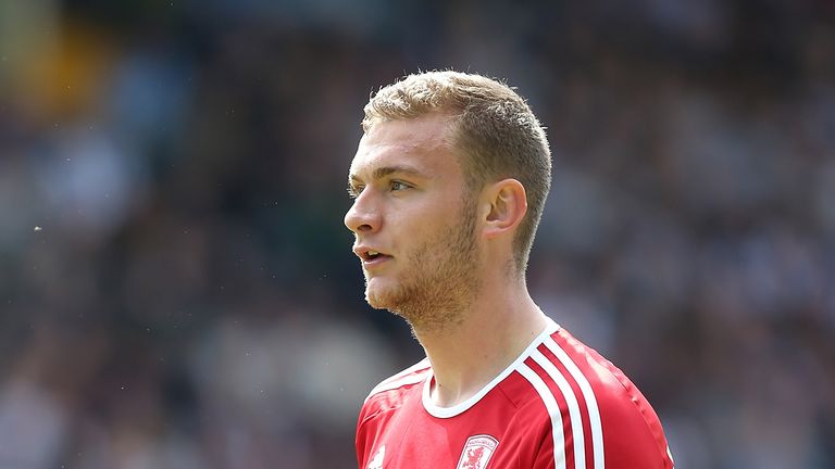 SHEFFIELD, ENGLAND - MAY 04: Ben Gibson of Middlesbrough in action during the npower Championship match between Sheffield Wednesday and Middlesbrough at Hillsborough Stadium on May 4, 2013 in Sheffield, England.  (Photo by Pete Norton/Getty Images)