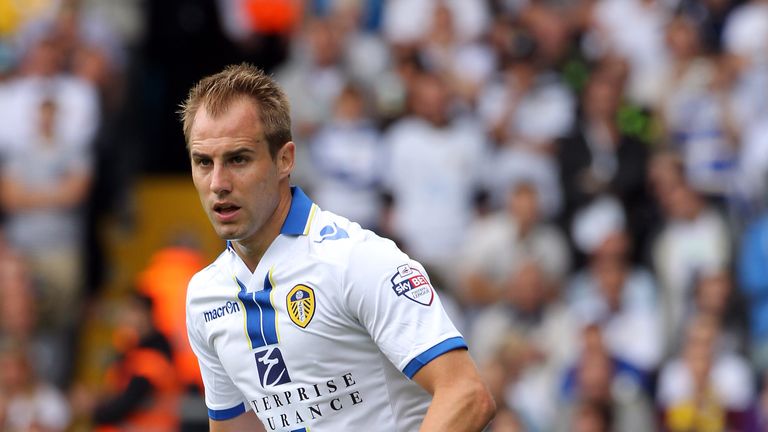 LEEDS, ENGLAND - AUGUST 17:  Leeds United's Luke Varney during the Sky Bet Championship match between Leeds United and Sheffield Wednesday at Elland Road on August 17, 2013 in Leeds, England, (Photo by Tim Keeton/Getty Images)