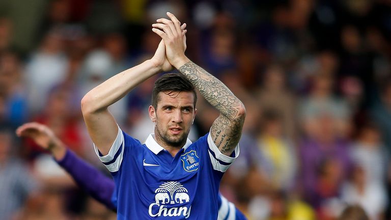 Shane Duffy of Everton reacts after the preseason friendly match between Austria Wien and FC Everton at the Generali Arena 