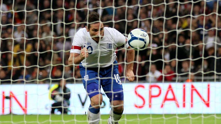 12 November 2011:  Lampard captained England to a 1¿0 friendly victory over current World Champions Spain