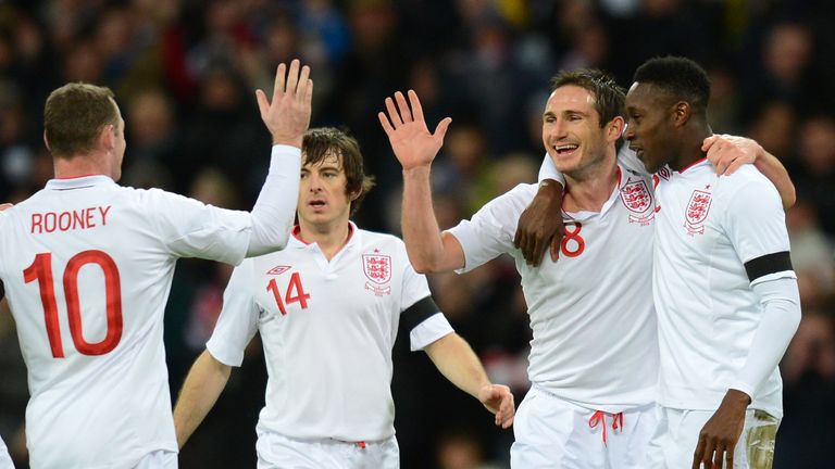 6 Feb 2013:  Frank Lampard scored the winning goal for England in a friendly match against Brazil at Wembley
