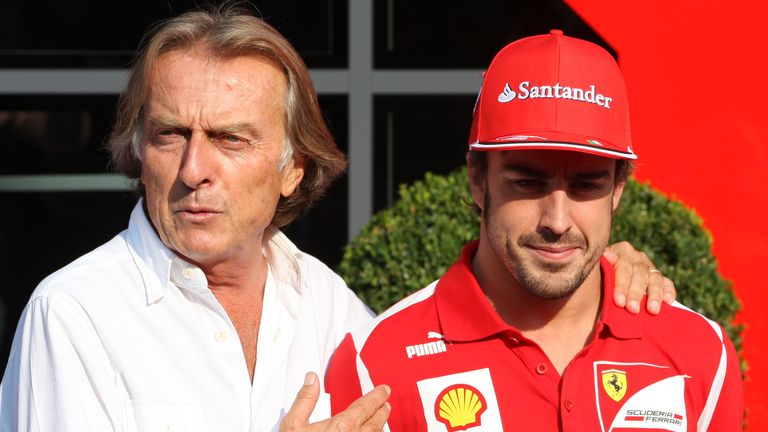 Luca di Montezemolo and Fernando Alonso