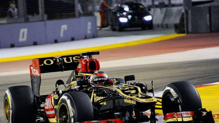 Kimi Raikkonen in action