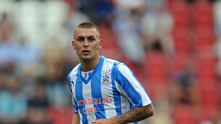 Jack Hunt of Huddersfield Town in action during the pre season friendly match between Rotherham United and Huddersfield Town at The New York Stadium