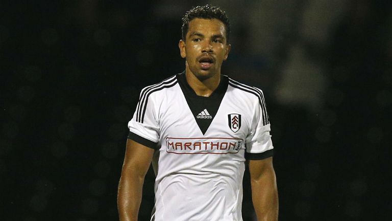 Kieran Richardson of Fulham in action against Real Betis