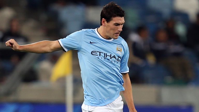 Gareth Barry of Manchester City during the Nelson Mandela Football Invitational match between AmaZulu and Manchester City at Moses Mabhida Stadium
