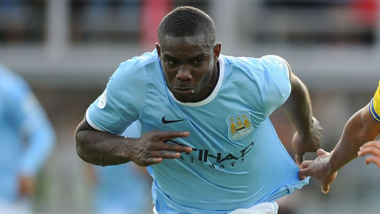 Micah Richards of Manchester City in a pre-season friendly agianst Arsenal