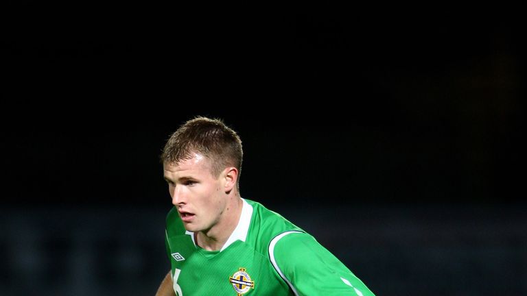 Michael O'Connor of Northern Ireland during the 2010 World Cup Qualifier against San Marino at Windsor Park