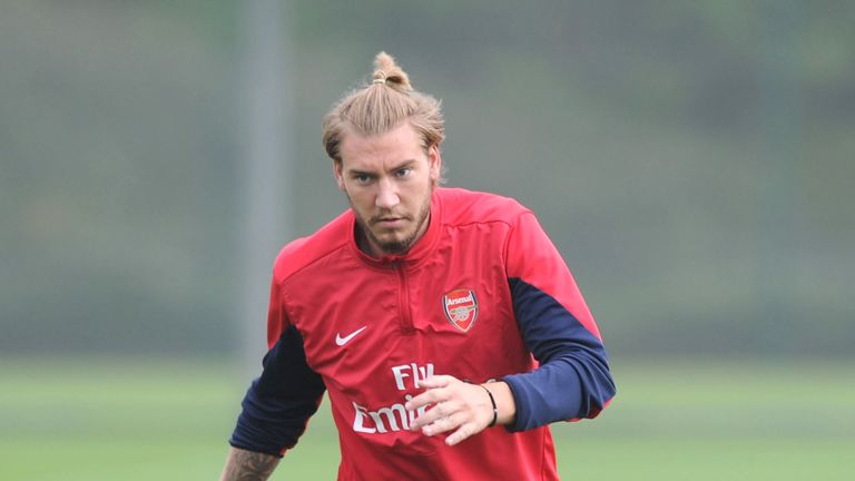 Nicklas Bendtner of Arsenal