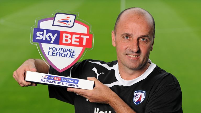 Paul Cook League Two Manager of the Month