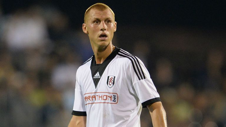 Steve Sidwell of Fulham in action against Real Betis