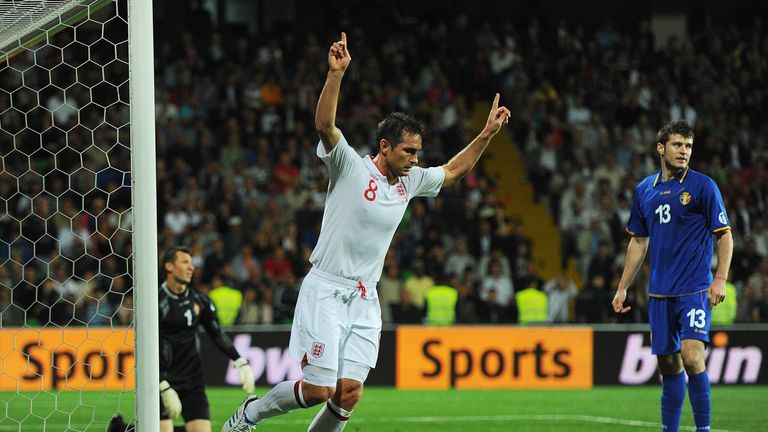 7 Sep 2012:  Lampard started England's first game in qualification and starred as England beat Moldova 5¿0. His first goal was England's 100th ever penalty.