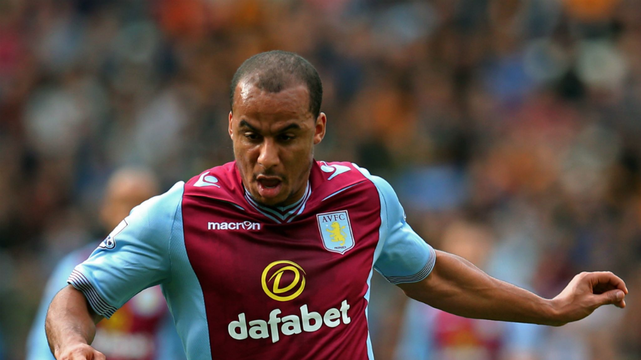 Aston Villa Striker Gabby Agbonlahor Eyes Victory Over Manchester ...