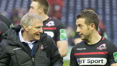 Alan Solomons (l) was delighted with Greig Laidlaw's (r) man-of-the-match performance