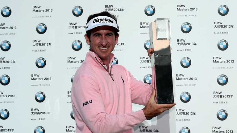 Fernandez-Castano with BMW Masters trophy