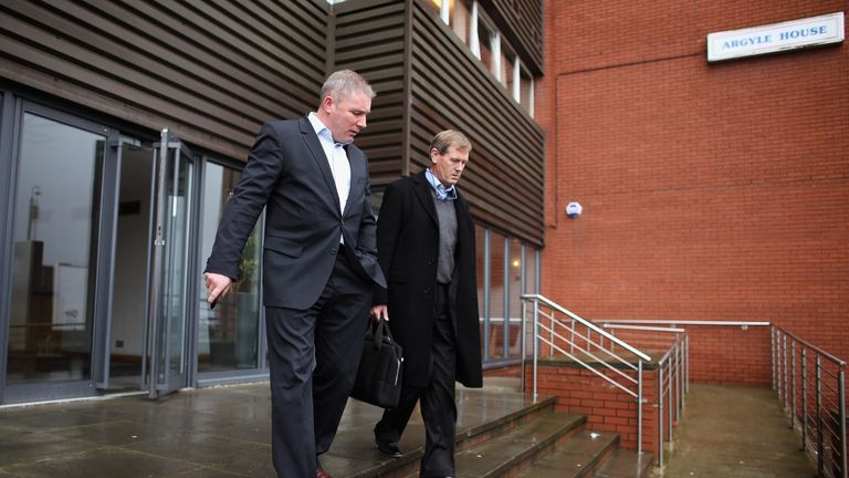Dave King with Ally McCoist at Rangers