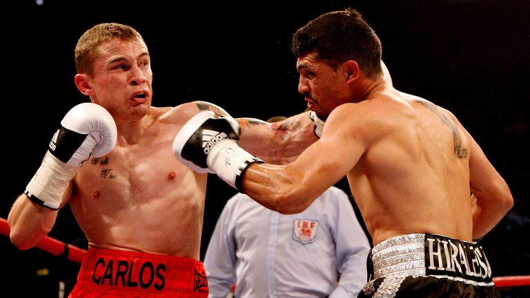 Carl Frampton in action at Nottingham Capital FM Arena