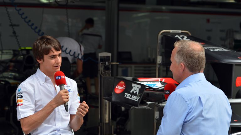 Esteban Gutierrez talks with Johnny Herbert 