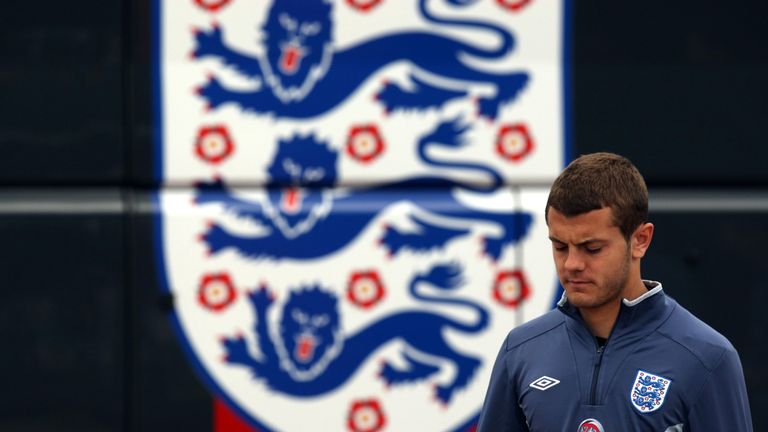 England's Jack Wilshere during the press conference at the Grove Hotel, Hertfordshire.