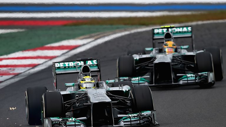 Nico Rosberg suffered a front-wing failure
