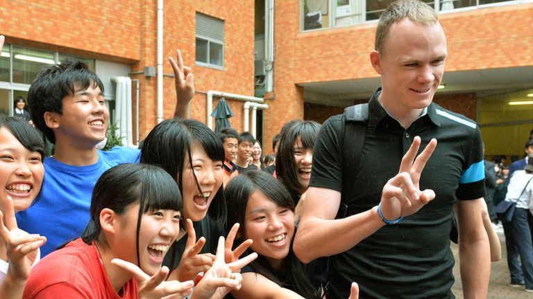 Chris Froome is in Japan for the Criterium de Saitama