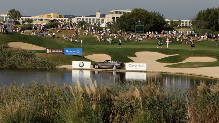 The 13th green at Oceanico Victoria Golf Course in Vilamoura