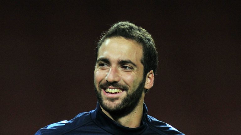 Gonzalo Higuain: Delighted to be linked with Arsenal during the summer
