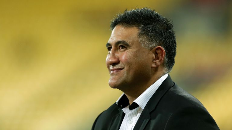 Coach Jamie Joseph of the Highlanders looks on during the round 19 Super Rugby match between the Hurricanes and the Highlanders at Westpac Stadium on July 6, 2013 in Wellington, New Zealand. 