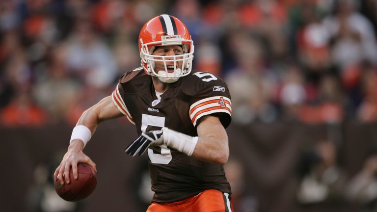 Quarterback Jeff Garcia in action for the Cleveland Browns back in 2004