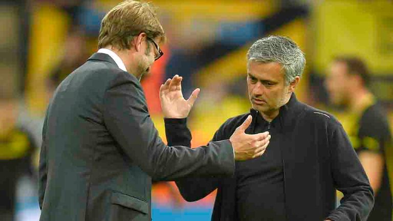 Jurgen Klopp and Jose Mourinho: