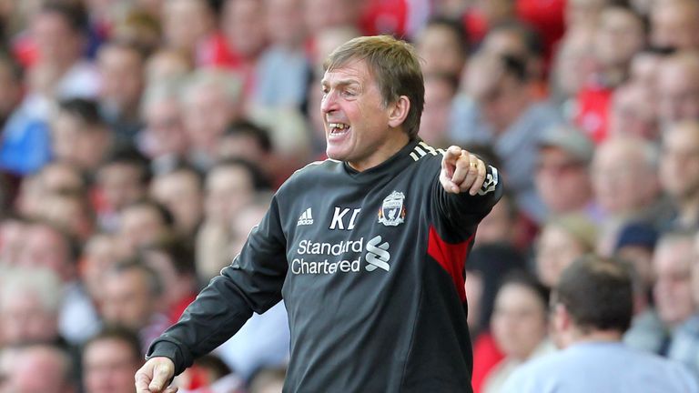 Liverpool's Scottish manager Kenny Dalglish reacts during the English Premier League football match between Liverpool and Wigan Athletic at Anfield in Liverpool, north-west England on March 24, 2012. 