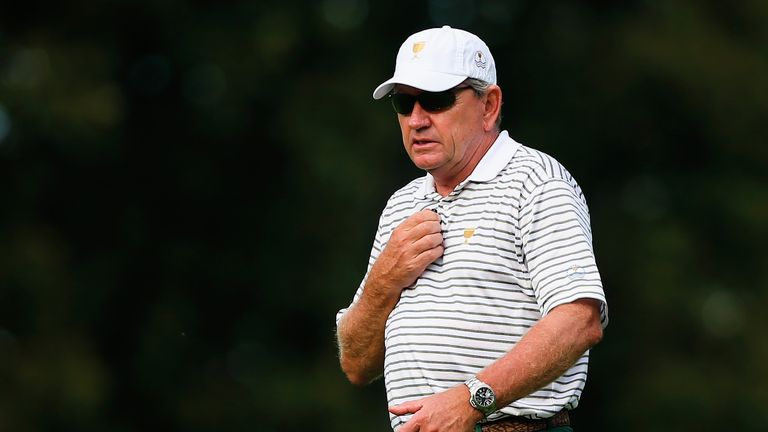 International Team Captain Nick Price at the Presidents Cup at Muirfield Village Golf Club