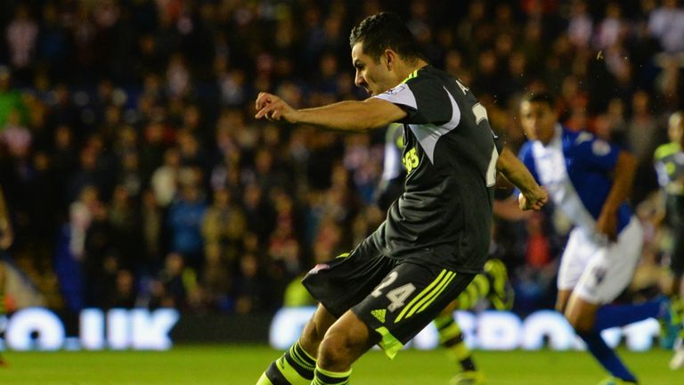 Oussama Assaidi put Stoke City in front against Birmingham at St Andrews