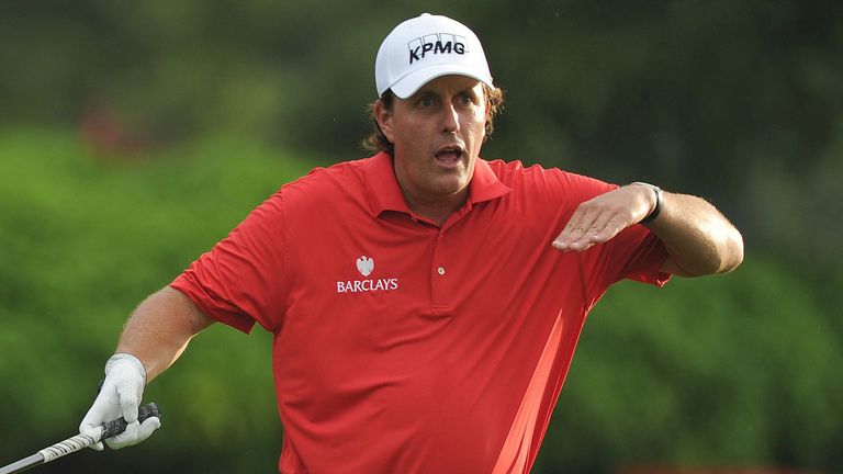 Phil Mickelson of the United States in action during the pro-am tournament of the US$7 million CIMB Classic.