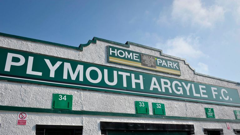 A general view of Home Park, Plymouth Argyle Football Club, Plymouth, Devon.