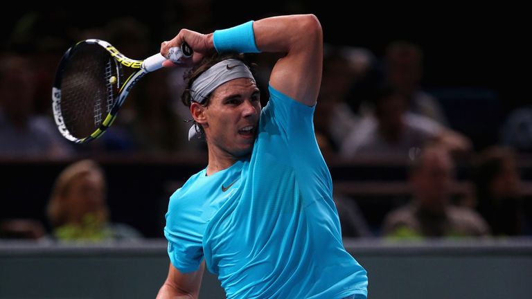 Rafael Nadal beats Marcel Granollers at Paris Masters