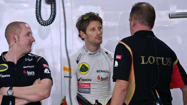 Grosjean eventually claimed third ahead of Raikkonen