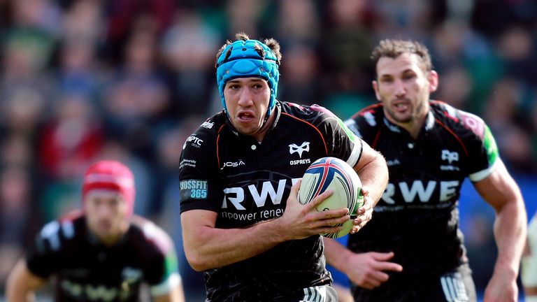Ospreys Justin Tipuric during the Heineken Cup, Pool One match at Franklins Gardens, Northampton. 