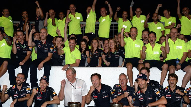 The Red Bull celebration picture