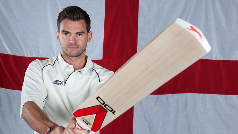 Jimmy Anderson at Lords Cricket Ground for Slazenger (Picture courtesy of Mark Robinson)