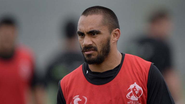 Thomas Leuluai of New Zealand during a training session at Keepmoat Stadium on October 18, 2013 in Doncaster, England. 