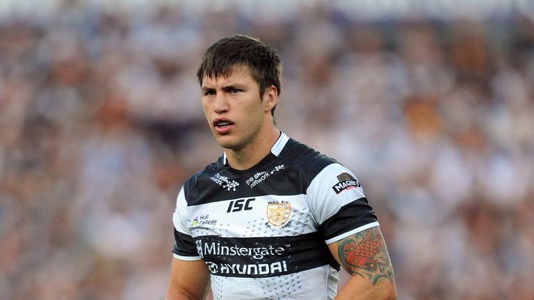 Tom Briscoe of Hull FC looks on during the Tetley's Challenge Cup Semi Final between Hull FC and Warrington Wolves at John Smith's Stadium on July 28, 2013 in Huddersfield, England.