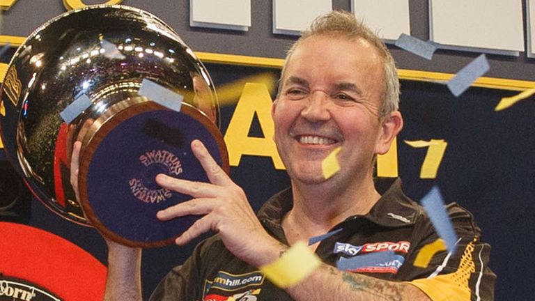 Phil Taylor: Clinched his fifth Grand Slam of Darts title in Wolverhampton