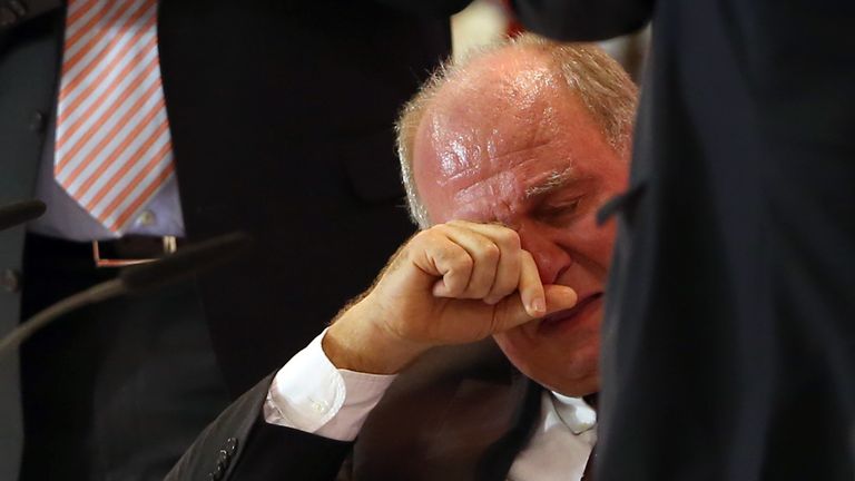 Uli Hoeness: Steps down as president of Bayern Munich