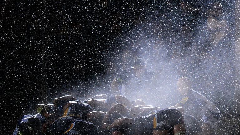 Heavy rain made life difficult for both sides at Sixways