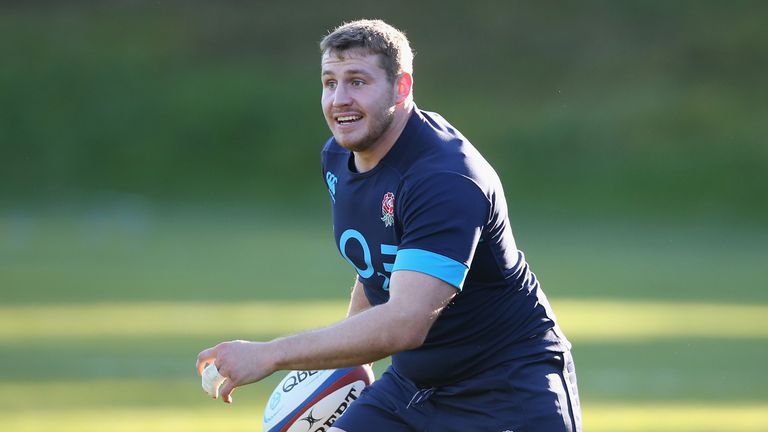 Ben Morgan during the England training at Pennyhill Park